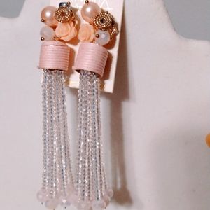 New Anahi Rose Tassel Earrings